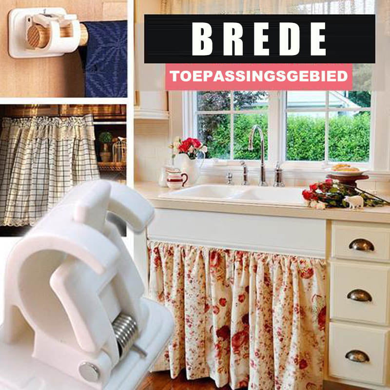 Verstelbare Gordijn Houders 2+2 gratis